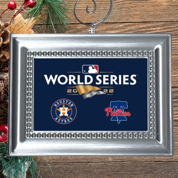2022 Baseball World Series Houston Astros Philadelphia Phillies Ornament‎ - Picture 1 of 2